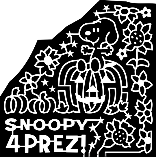 24_OK_Porter Snoopy 4 Prez, Pumpkin, Flower