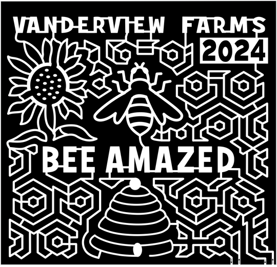 24_ONT_Norwood, Vanderview Farms, Bee Amazed, 2024, Bee, Beehive, Honeycomb, Flower