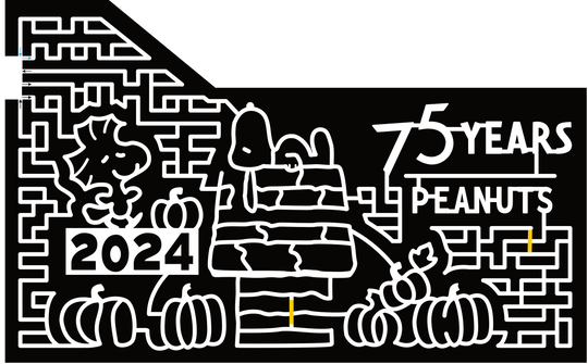 24_PA_Waterford, Snoopy, Peanuts, 75 Years, Woodstock, 2024, Pumpkin