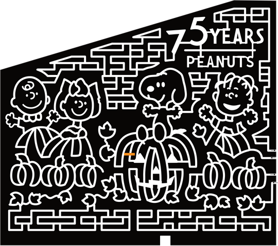 24_SC_Bennetsville Snoopy, Peanuts, 75 Years, Pumpkin, Charlie Brown