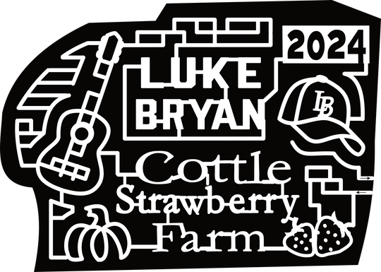 24_SC_Cottle Luke Bryan, Cottle Strawberry Farm, Guitar, Hat, Strawberry, Pumpkin, 2024