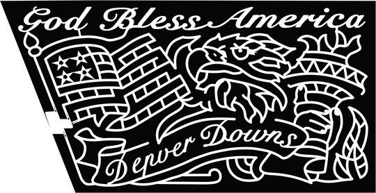 24_SC_DenverDowns Pendleton, God Bless America, Denver Downs, Flag, eagle, Statue of Liberty, USA