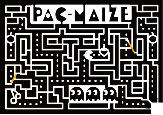 24_TN_Memphis Pac Maize, Pacman, Ghost, Cherry, Game