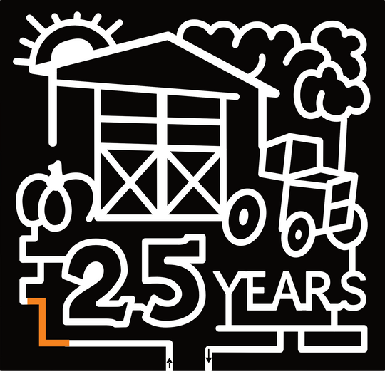 24_TN_Sparta 25 Years, Barn, Sun, Cloud, Tractor, Pumpkin