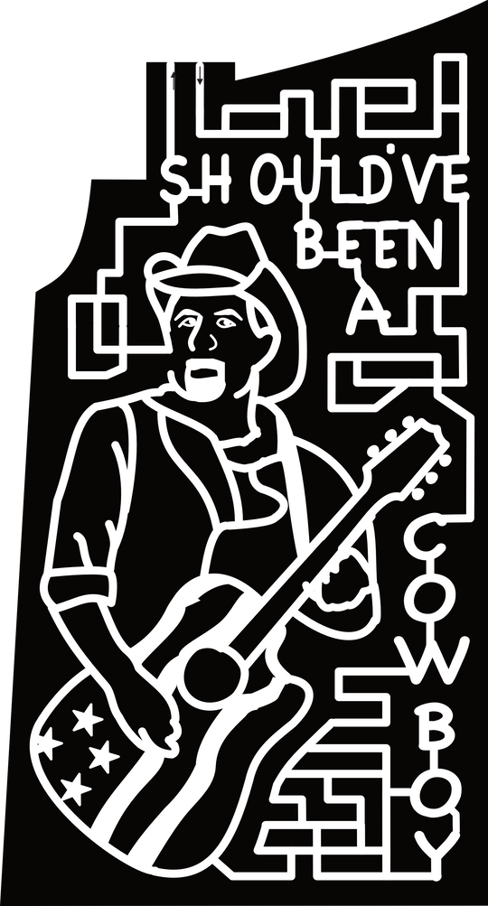 24_TN_Taft, Shouldve Been A Cowboy, Toby Keith, Guitar, Flag, Face