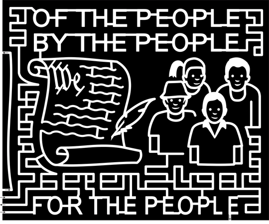 24_TX_Moulton, Of The People, By The People, Declaration, People, Face, For The People, Feather