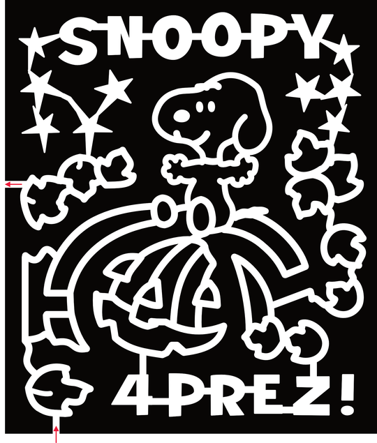 24_UT_Washington, Snoopy 4 Prez, Pumpkin, Leaves, Star