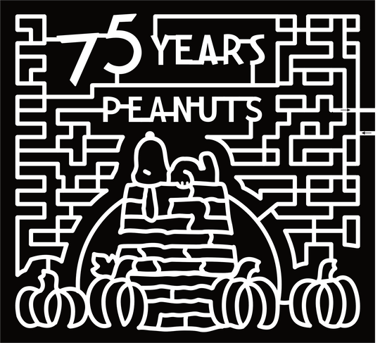 24_WI_Lancaster, Snoopy, Peanuts, 75 Years, Pumpkin