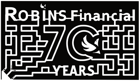 24_GA_FortValley Robins Financial, 70 Years, Bird, Logo