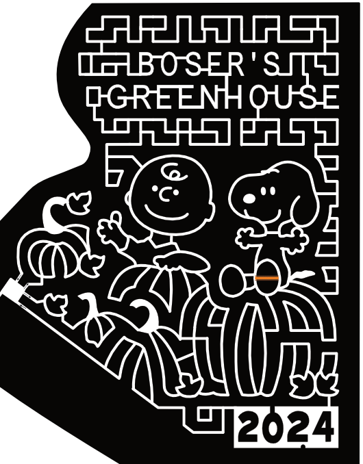 24_SK_Walburg Snoopy, Bosers Green House, 2024, Charlie Brown, Pumpkin