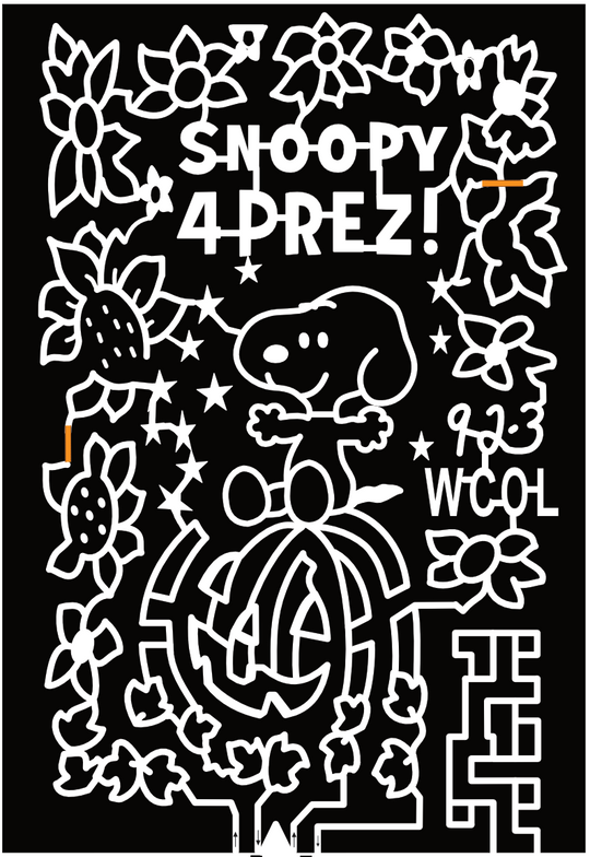 24_OH_Milford Center Snoopy 4 Prez, WCOL, 923, Pumpkin, Flower