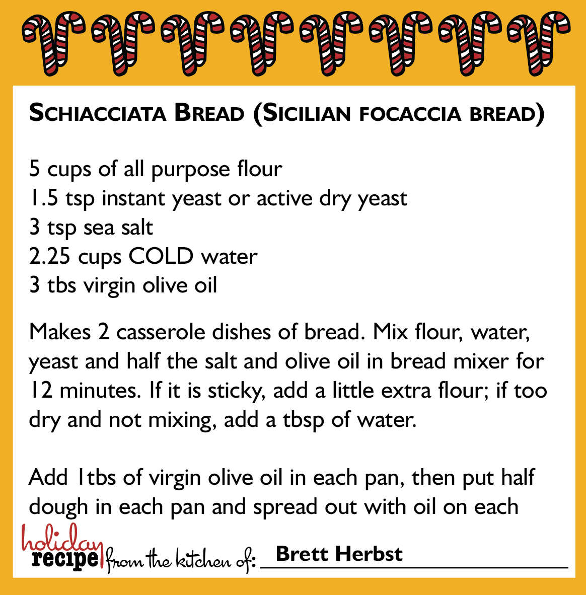 Schiacciata Bread (Sicilian Focaccia Bread)