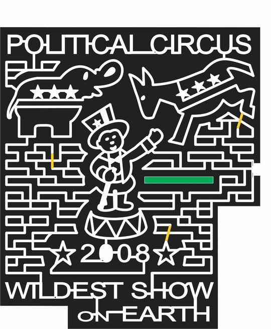 08_WA_Tri-Cities A washington, politics, donkey, elephant, circus, political, democrat, republican, 2008, circus.jpg
