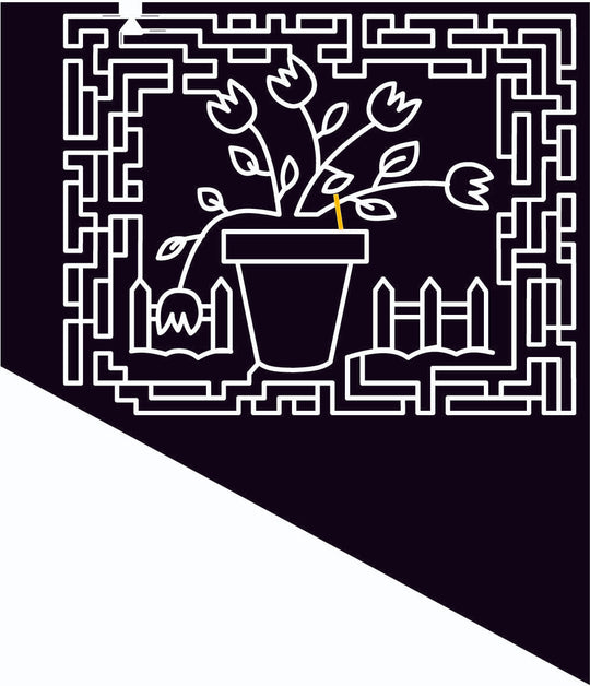 09_CO_Byers Colorado, Flower, Fence, plant, pot, 2009, tulip