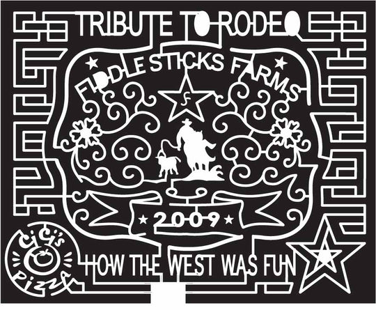 09_TX_Midkiff Texas, star, rodeo, Cowboy, Horse, Rope, Ribbon, cici's pizza, calf, banner, sponsor, logo, 2009