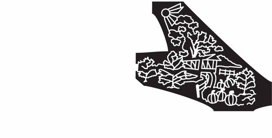 09_WV_Milton Sun, Pumpkin, Tree, Fence, West Virginia, Bridge, 2009