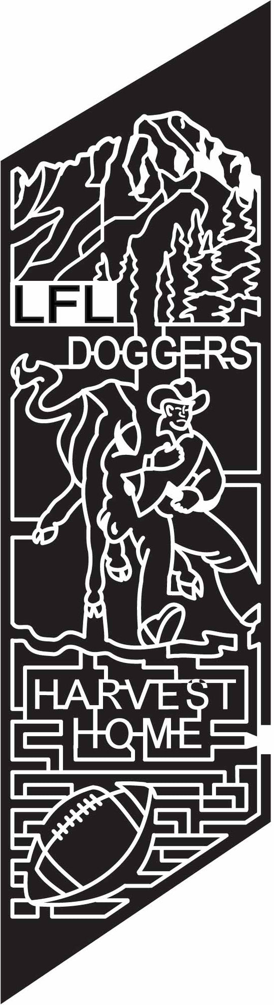 09_WY_Lingle Mountain, Cowboy, Football, Horse, Wyoming, buck, Sports, Tree, 2009