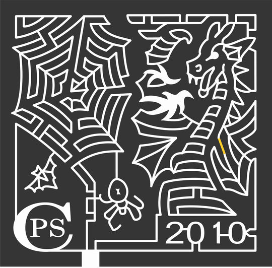 10_MI_Vermontville 2010, Spider, web, bat, Dragon, Fire, CPS, Halloween, mid, evil, creature, logo, Michigan