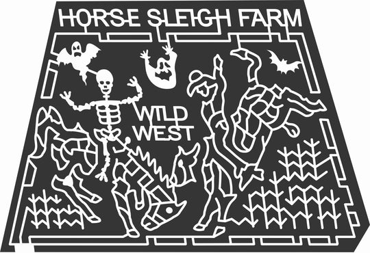 10_NJ_Washington 2010, Ghost, bat, Corn, Stalk, Horse, Cowboy, Skeleton, Bones, Halloween, New Jersey