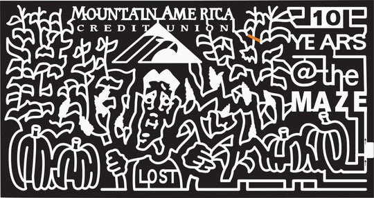 10_UT_Bluebell Pumpkin, Corn, Eagle, Face, Stem, Mountain America Credit Union, Stalks, 2010, logo, sponsor, Utah