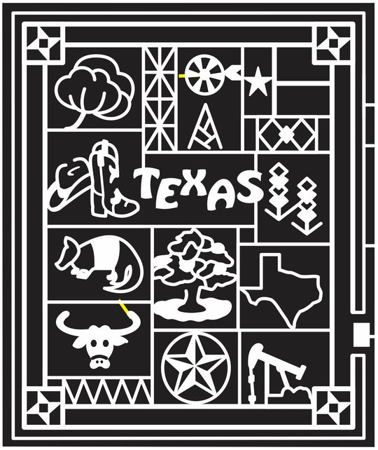 11_TX_Lubbock_1 Texas, Bull, boot, Hat, state, shape, Oil, star, Tree, Windmill, amarillo, blanket, quilt, 2011.jpg