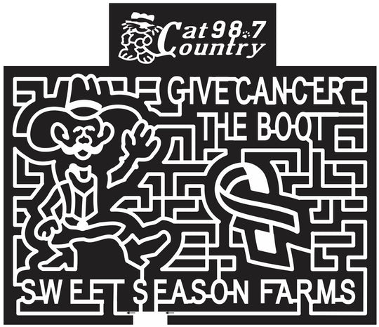 12_FL_Milton Florida, Ribbon, Cowboy, Hat, radio station, logo, sponsor, Radio, charity, cartoon, 2012