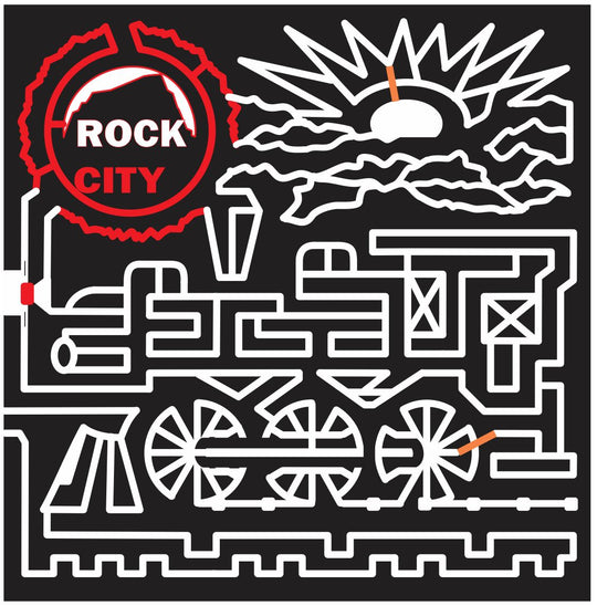 12_GA_Rock_City_2 Georgia, Train, engine, locomotive, railroad, Sun, logo, 2012, tracks