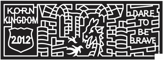 12_IN_Danville Indiana, castle, kingdom, Dragon, flame, 2012, mid, evil, structure, dare, brave, Sign, Shield, korn