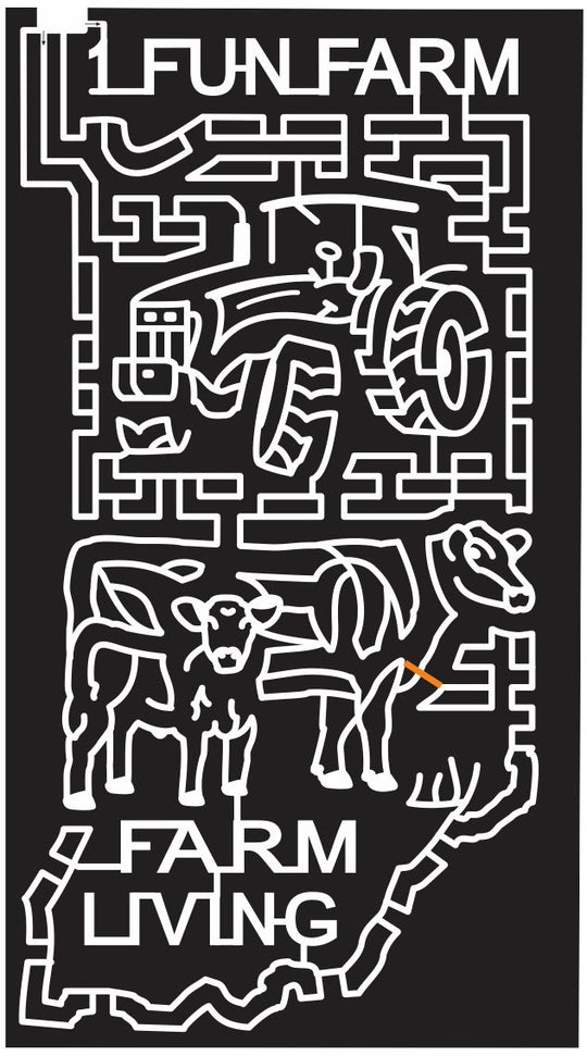 12_IN_Farmland Indiana, Tractor, Cow, calf, Animal, state, shape, 2012