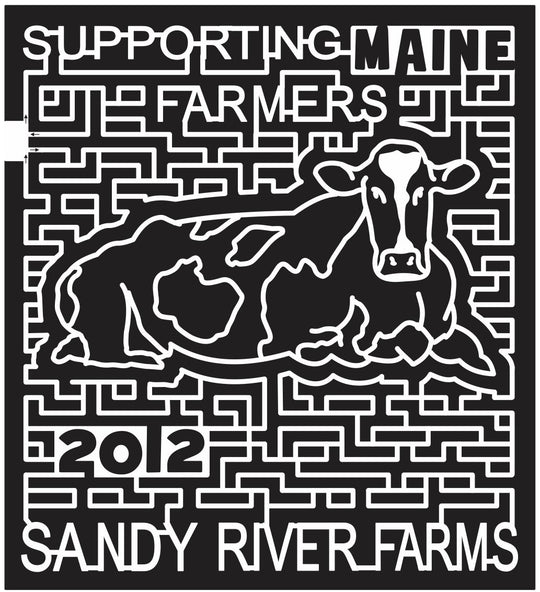12_ME_Farmington_2 Maine, Cow, Animal, sit, support, sandy, river, 2012, paths