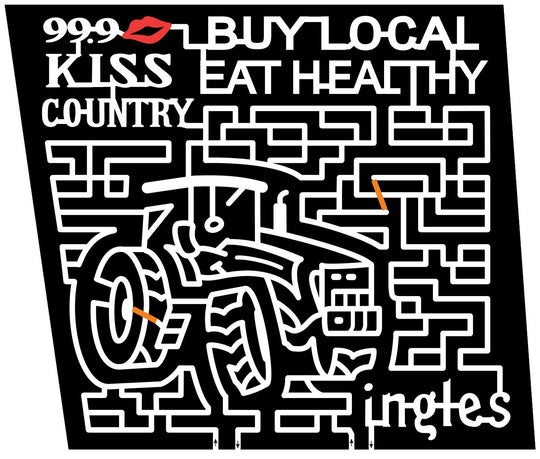 12_NC_Canton North Carolina, Tractor, Kiss, Lips, equipment, 2012, logo, sponsor, radio logo, local, ingles