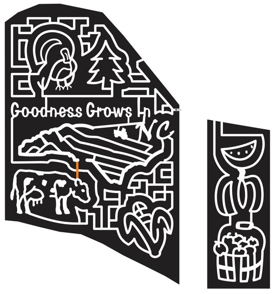 12_NC_Charlotte North Carolina, fruit, Vegetable, Basket, Corn, Cow, Animal, turkey, Tree, 2012, grow, Vegetables, cob