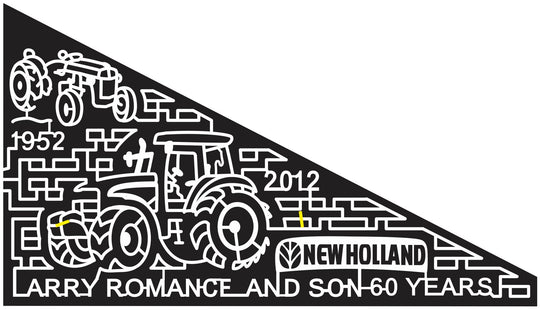 12_NY_Arcade New York, Tractor, New Holland, equipment, 2012, sponsor, logo, larry, romance