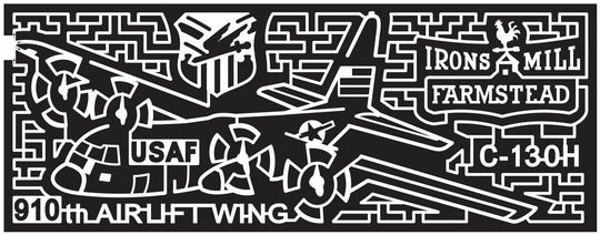 12_PA_New_Wilmington Pennsylvania, air force, United States, USA, aviation, flight, iron, mill, farmstead, 2012, c-130h, airlift