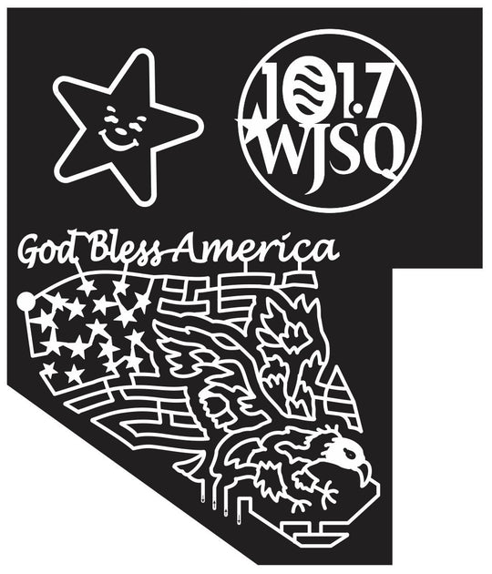 12_TN_Athens Tennessee, Flag, America, American, Eagle, star, Radio, logo, sponsor, Food, Patriotic, 2012, carl's jr