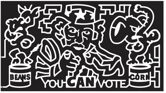 12_TX_Brookshire Texas, vote, elephant, donkey, Corn, can, democrat, republican, America, beans, Patriotic, 2012