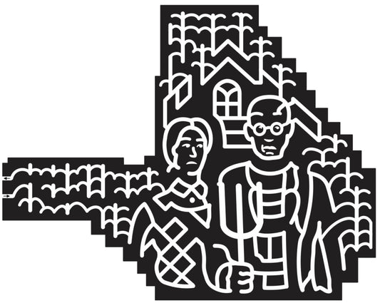 14_WV_Milton 2014 West Virgina american gothic corn stalk painting man woman.JPG