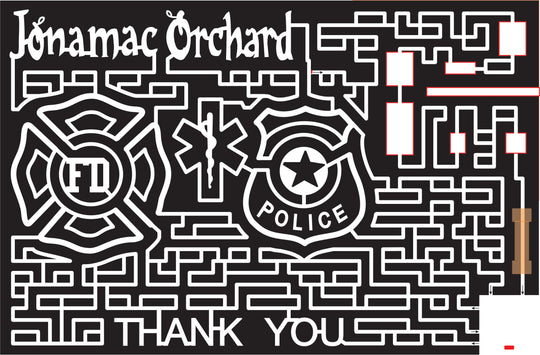 15_IL_Malta, 2015, Illinois, Malta, Police, Fire Department, Hospital, Medical Care, Symbol, Badge, Crest, Jonamac Orchard, Thank You, star