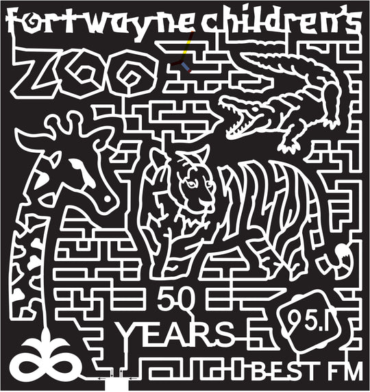 15_IN_Waterloo, 2015, Indiana, Waterloo, Fort Wayne Childrens Zoo, Radio, 50 Years, Tiger, Giraffe, Alligator, Crocodile, Animal, Animals, Kids, Wildlife, pioneer logo, 95.1, Zoo