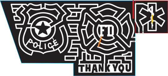 15_MA_Whitinsville 2015, Massachusetts, Whitinsville, Police, Star, Shield, Badge, FD, Hospital, Thank You, Symbol, Medical Care, Fire Department