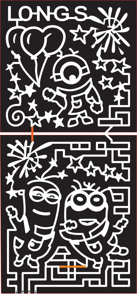 15_MI_Commerce, 2015, Michigan, Commerce, Minions, Despicable me, party, ballons, longs, star, stars, googles, swirls, swirl