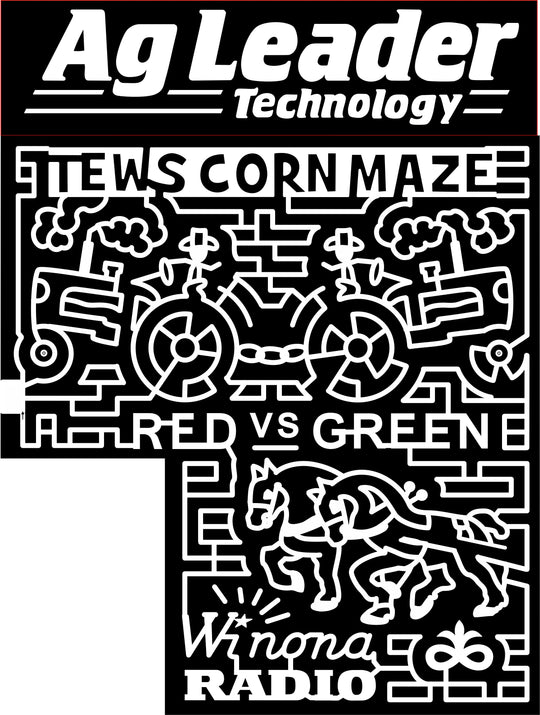 15_MN_Winona 2015, Minnesota, Winona, Tews Corn Maze, Red vs Green, Radio, Tractor, Tractors, Chain, Farmers, Horse, Horses, Animal, Animals, People, Games, technology, Ag Leader, pioneer