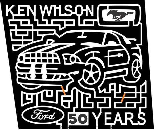 15_NC_Canton 2015, North Carolina, Canton, 50 years, Ken Wilson, Ford, Mustang, Car, Muscle Car, Fast Car, Racing stripes, Logo,