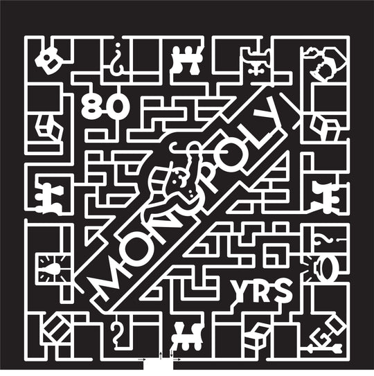 15_ND_Mandan 2015, North Dakota, Mandan, Monopoly, 80 years, Train, Ring, Chest, Question Mark, Light Bulb, Police, Car, Cane, box, water, pipe