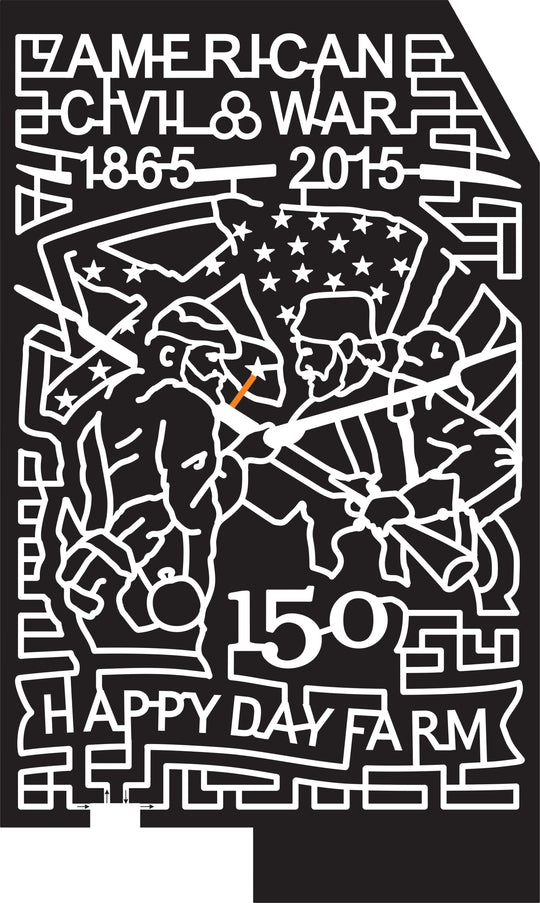 15_NJ_Manalapan 2015, New Jersey, Flag, Star, 150, Happy Day Farm, Gun, American Civil War, 1865, Ribbon,