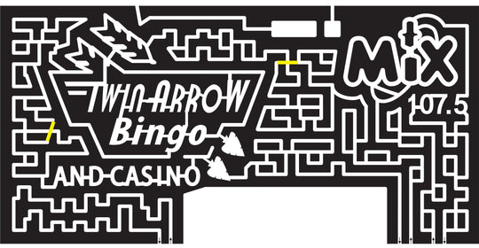 15_NM_Clovis 2015, New Mexico, Clovis,  Twin Arrow Bingo Logo, Casino, Mix, Radio, Bingo, Aarow, 107.5