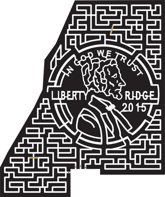 15_NY_Schaghticoke, 2015, New York, Shaghticoke, Penny, Abe Lincoln, 2015, Liberty Ridge, Circle