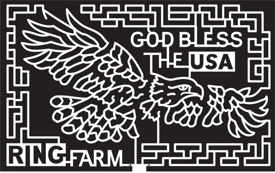 15_TN_Columbia, 2015, Tennessee, Columbia, Eagle, Ring, Farm, God Bless the USA, USA, Patriotic, Ring Farm, Feathers
