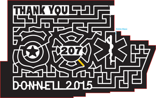 15_TN_Jackson, 2015, Tennessee, Jackson, First responser, Police, Badge, Thank you, Donnell, 207, Jackson, Star, Fire, Fireman, Paramedic