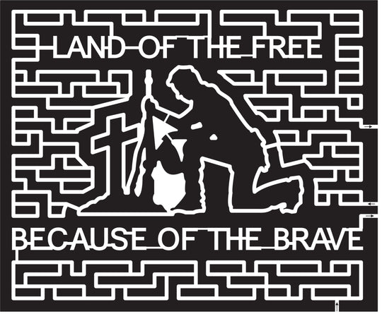 15_TX_Brenham 2015, Texas, Breham, Land of the free because of the brave, Cross, kneeling, guy, man, brave, military, army, sacrifice, patriotic